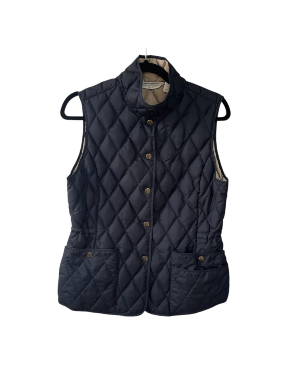EDDIE BAUER Women’s Quilted Down Puffer Vest Black M